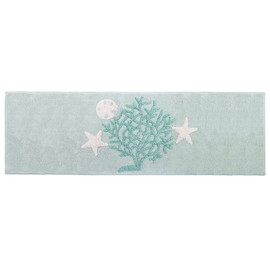 Avanti Linens - Bath Mat, Cotton Bath Rug, Coastal Inspired Bathroom Decor (Beachcomber Collection, 24" x 60")