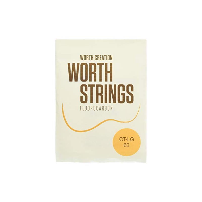 Worth Strings, low-G ukulele strings, clear fluoro-carbon, for tenor ukulele,