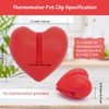 2Pcs Thermometer Pot Clip Holder, Windspeed Red Candy Thermometer Pot