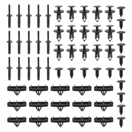 GoaMotors 60pcs 68039280AA Grille Fender Flare Hardware Kit for 2007-2018 Jeep Wrangler JK & Unlimited JK 6030441 6506007AA 6503598