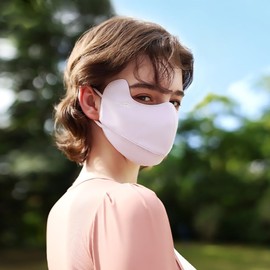 OhSunny Sun Protection Face Cover UPF 50+ Anti-UV Women Summer Mask Eye Protective Breathable Face Covering SLF5M043T Purple