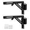 2 Pack Collapsible E Track Shelf Bracket, 11.5 Inch Stainless