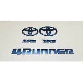 Toyota 5PCS SET 2014-2022 TOYOTA 4RUNNER SR5 MATTE BLACK OUT EMBLEMS KIT OVERLAY SR5