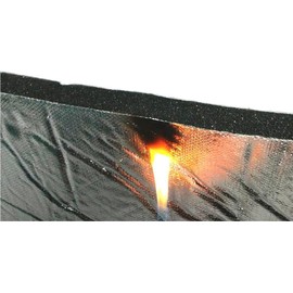 Hood-Liner 79 *48 *3/5" Thick Fireproof Self-Adhesive Automotive Insulation Foam Sound Deadening Mat- Aluminum Foil Face