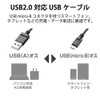 エレコム エコ USBケーブル 2.0 A-microB 0.9m U2C-JAMB09BK