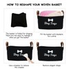 Geyecete X-Large Cotton Rope Dog Basket with Leather handle Blanket