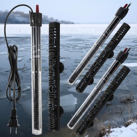 VIHOSE 3 Pcs 300w Outdoor Pond Heater Small Submersible Tank Heater for Small Outdoor Ponds, with Long Cable Wire 2 Suction Cups