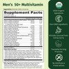 EarthFirst Organic Once Daily Multivitamin for Men 50+, 19 Vitamins