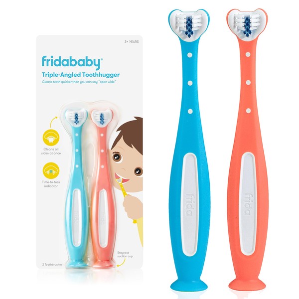 Frida Baby Frida Baby Triple-Angle Toothhugger Training Toddler Toothbrush, Easter