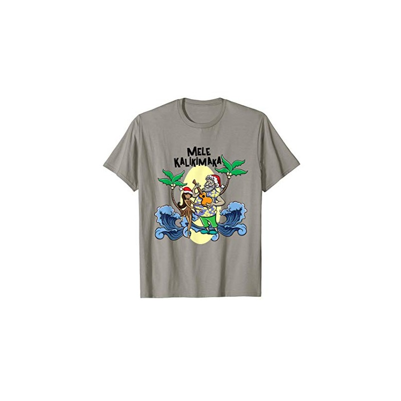 Mele Kalikimaka Merry Christmas Hawaii Santa T-Shirt