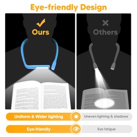 EastPin Neck Book Light for Reading at Night, Back to School Supplies Dorm Bed Lamp for College Students Teen Girls Boys Stocking Stuffers Christmas Birthday Gifts for Book Lovers Reading Accessories