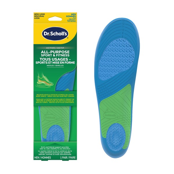 Dr. Scholl's® All-Purpose Sport & Fitness Comfort Insoles,Men's, 1 Pair, Trim to Fit