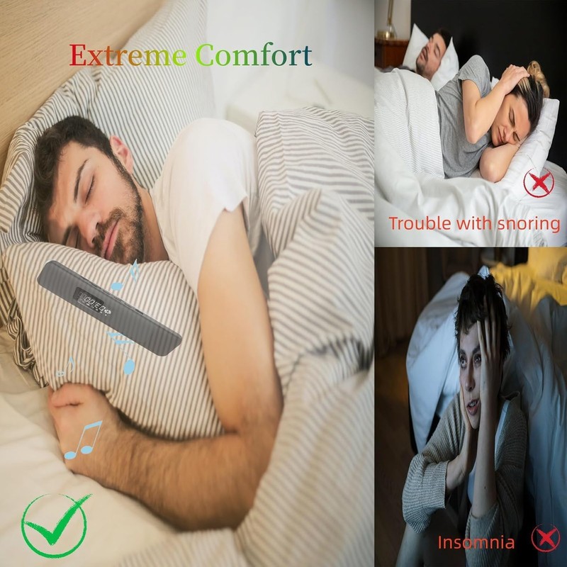 Bluetooth Pillow Speaker for Sleeping, Sleep Bar Pillow Speaker, Deam