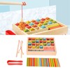 Wooden Magnetic Fishing Game Safe Letters Cognition Preschool Gift for