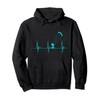 Kitesurfing Kitesurfer Heartbeat EKG Pulse Kiteboard Pullover Hoodie