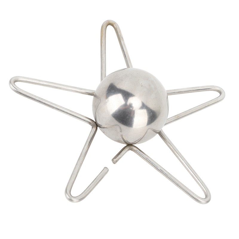 Coffee Cooling Tool with Reusable Metal Ice Sphere Stainless Steel