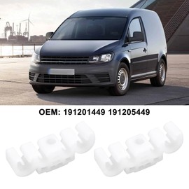 Be In Your Mind 10x Plastic Fuel Line Chassis Clips 50x12.8x16.5mm 191201449 Compatible with VW Caddy 1989-92, White
