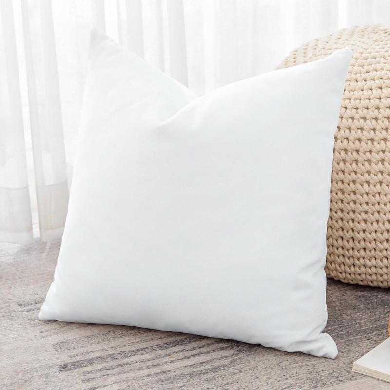 Artscope Luxury Velvet Cushion Covers Decorative Square Pillowcases Soft Solid