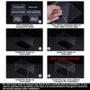 sourcing map Acrylic Clear Display Case Box Dustproof Protection Showcase