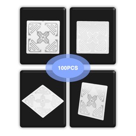 ZLXHDL RFID Tags,100PCS UHF RFID Labels,860‑960mhz Electronic Indentification Tag,Reusable NFC Tag 50x50mm,for Warehouse Assets Management