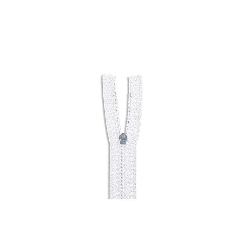 Falda de nailon de 40,6 cm, con cierre, color blanco,