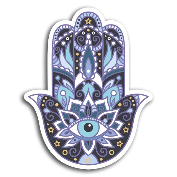 2 x Hamsa Hand Vinyl Decal Sticker - Religion All
