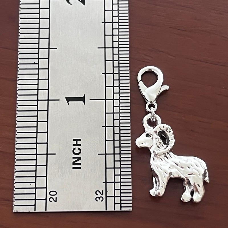 AMOBESTER Farm Animal Goat Clip on Charms for Bracelet Necklace
