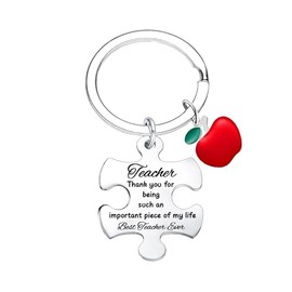 Teacher Keychain Teacher Appreciation Gifts Thank You Keychain Gift for Teacher Christmas from Student Gift for Teachers