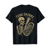 Skeleton Tuba Skinny T-Shirt