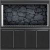 MIRRORANG Rock Aquarium Background Dark Grey Stone Aquarium Poster Background
