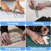 DTDNZKN 3 Pack Stainless Steel Ruler Set - Includes 6
