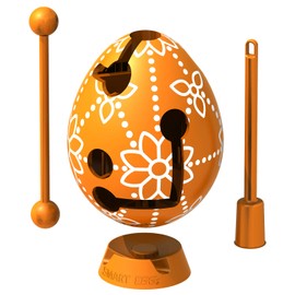 Easter Egg Orange 3D Maze Puzzle, Surprise Toy for Egg Hunt and Easter Decoration, All in One, A Smart Gift for Easter
