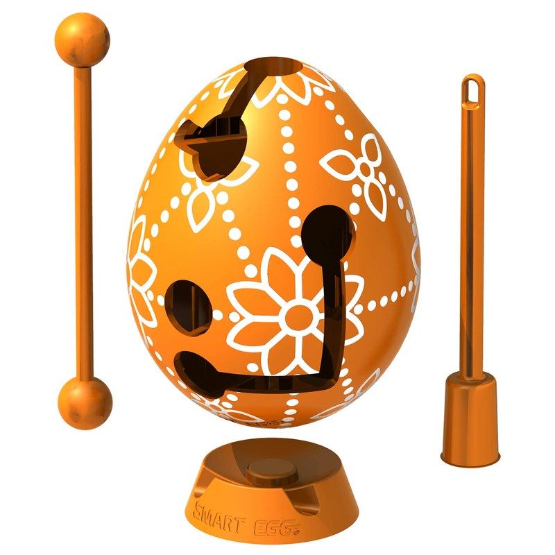 Easter Egg Orange 3D Maze Puzzle, Surprise Toy for Egg