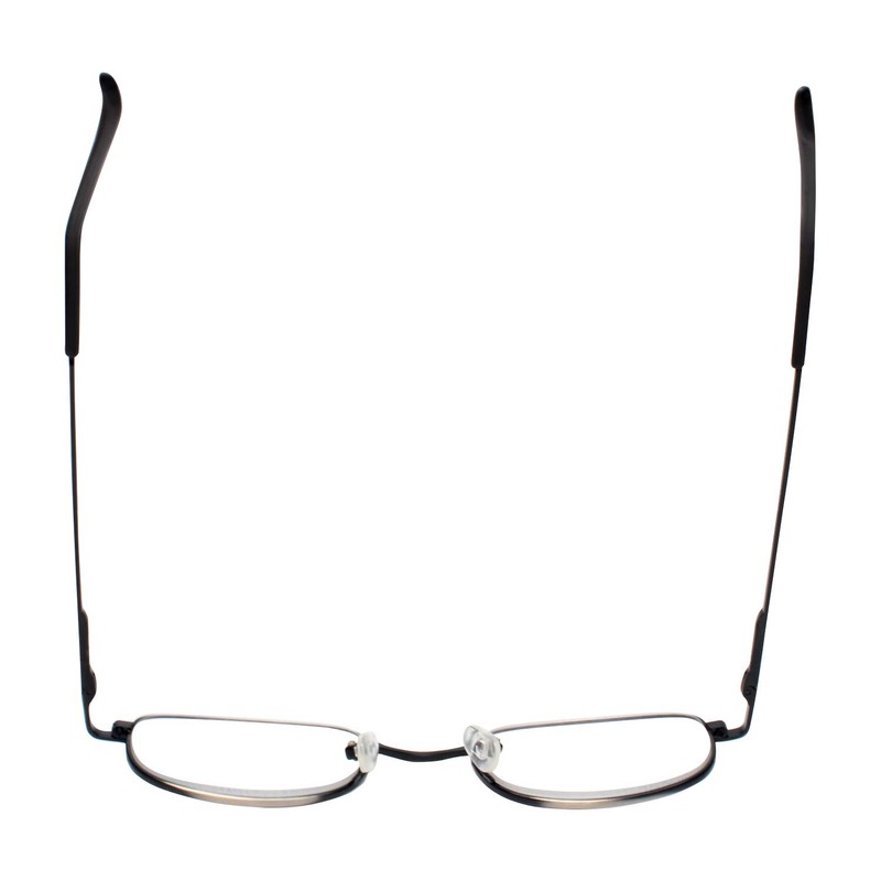 Calabria D-1 Metal Reading Glasses in Pewter Silver +2.00