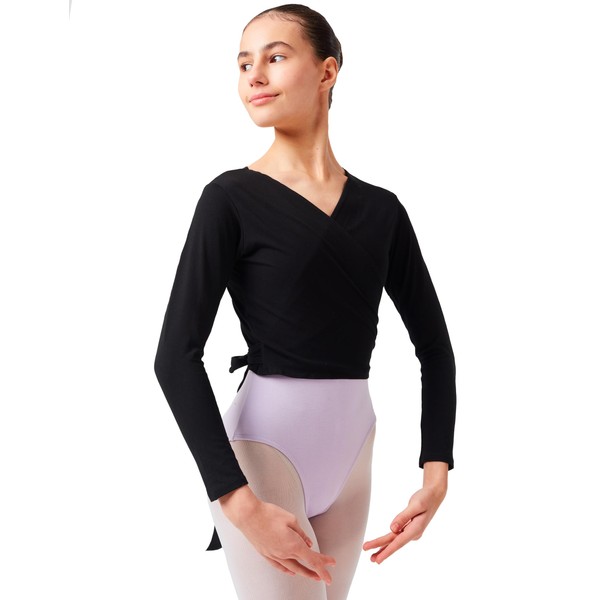 tanzmuster girls´ ballet wrap cardigan 'Mandy' - made of soft