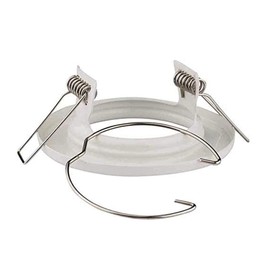 Saxby Cast Modern Recessed 50W Adjustable Tilt Twist & Lock Mains 240V LED Compatible GU10 IP20 Rated Satin Nickel Ceiling Spot Downlight for Kitchen Bedroom Lounge etc.