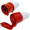 32 Amp 5 Pin 3 Phase 400V Plug and Coupler