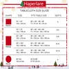 Haperlare Christmas Round Tablecloth 60 Inch, Xmas Tree and Deer
