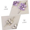 Baluue 2pcs Rhinestone Hair Barrettes Clips Crystal Hair Accessories for