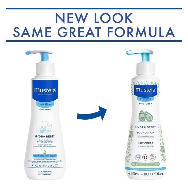 Mustela Hydra Bebe Body Lotion for Normal Skin, 300 millilitre