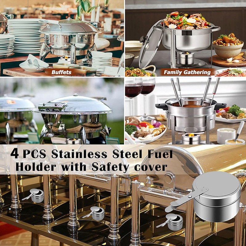 Fuel Paste Container, Stainless Steel Fuel Paste Container with Lid,