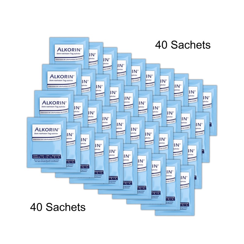 ALKORIN® 40 sachets for the sake of the next day.