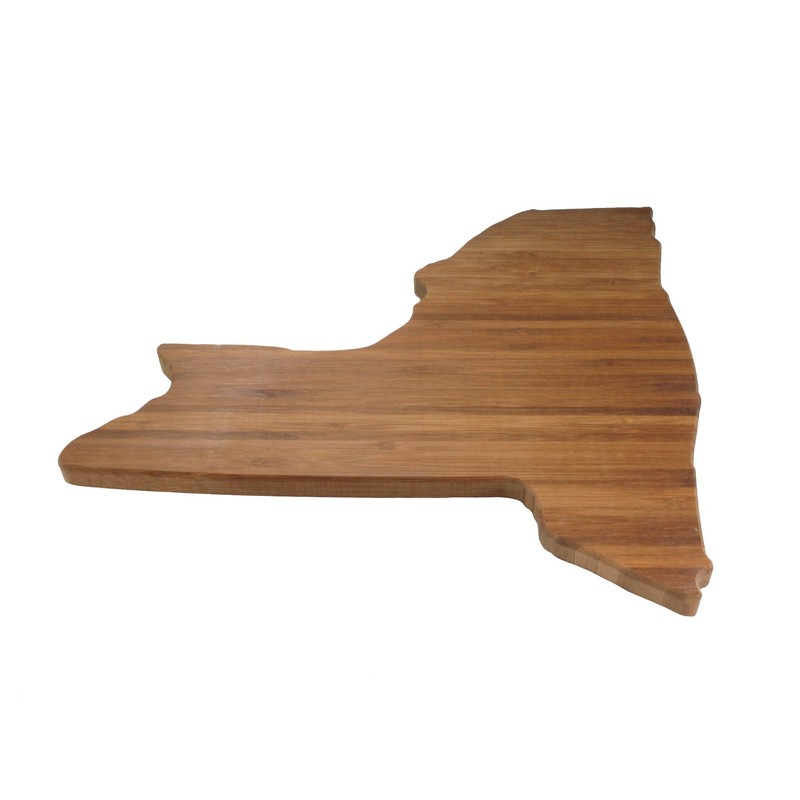 BambooMN New York Silhouette Bamboo Serving and Cutting Board -