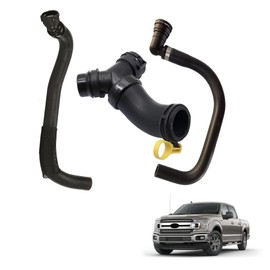 FZJDSD Upper Radiator Hose Y-Connector Lower Degaus Compatible with Ford F-150 5.0L 2011 2012 2013 2014 2015 2016 2017 2018 2019 2020 Replace DR3Z-8566-A CL3Z-8260-A BL3Z-8C350-A