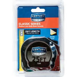 Century Drill & Tool 72812 Classic Series Tape Measure, 25-Foot