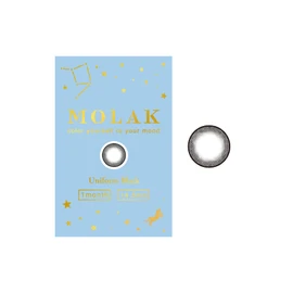 【メーカー公式店舗】[ 宮脇咲良プロデュース＆イメージモデルカラコン ] MOLAK(モラク) 1MONTH 2枚入り ユニフォームブラック [0.00]