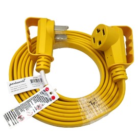 Parkworld 64330 EV Extension Cord, Dryer 4-Prong NEMA 14-30 Flat Extension Cord, EV 14-30P to 14-30R, 30A, 125V/250V, 7500W (15FT)