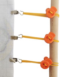 8 Set Cross-Stitch Side Clips, Universal Canvas Clips for Needlework/Cross Stitch/Embroidery, Adjustable Fabric Fastening Clip, Cross Stitch Fabric Holders Accessories (Orange)