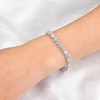 LGYIC Tennis Bracelet for Women|5MM Simulate Diamond Bracelets|4-Prong-Setting CZ|18k White