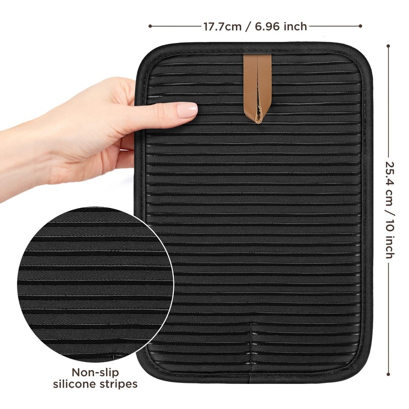 BONTHEE Pot Holder Cotton Heat Resistant Large Set of 4